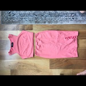 Lulus crop and skirt set